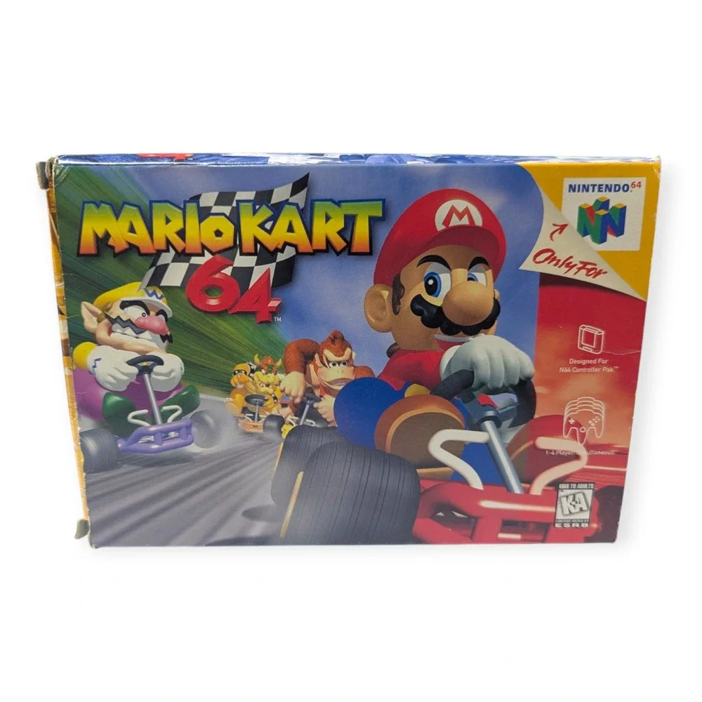 Mario Kart 64 Nintendo 64 N64 Game with Box and Manual Authentic 1997 Racing CIB